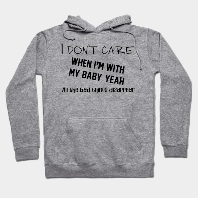 I don't care Hoodie by Ynormal